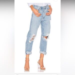 Agolde 90s mid rise loose fit jeans in fall out